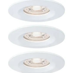 Upotettava LED-valaisin Paulmann Nova Mini Coin Rigid, 3kpl, IP44, Ø65mm, 4W, 310lm, 2700K, eri värejä