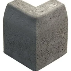 Upotettava reunakivi Rudus J12 kulma 90° kupera 500x110x300 mm sileä harmaa