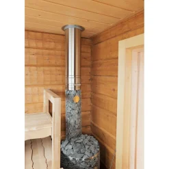 Valmispiippu Härmä Air Siro Air Sauna Ø114mm, kiuaspiippu