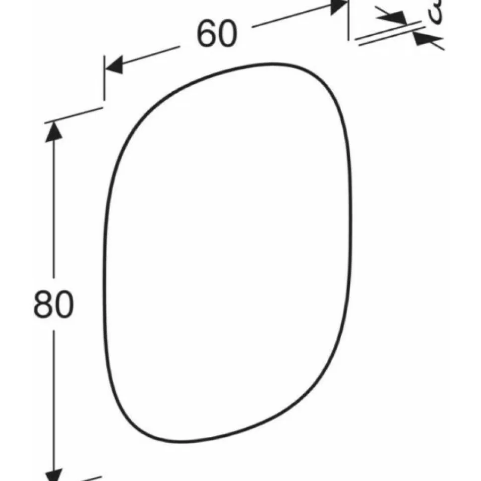 Valopeili Geberit Option Oval, 600 mm