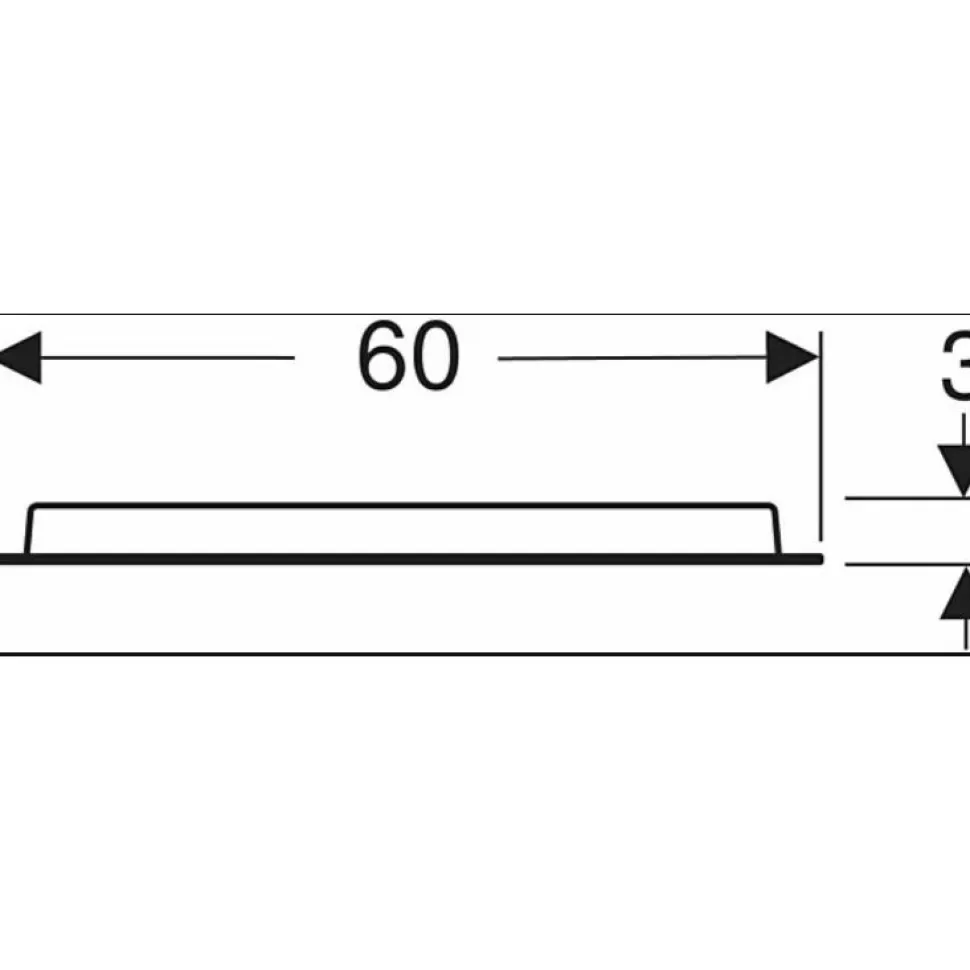Valopeili Geberit Option Oval, 600 mm