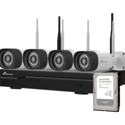 Valvontakamerapaketti Celotron Nivian, 3MP, 4 kameraa, 4 kanavaa + 500GB kiintolevy