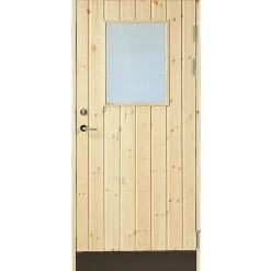 Varaston ovi Jabo 18° suora paneeli, lasi vasen 90x200cm 2-lasi