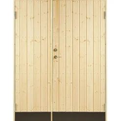 Varaston ovi Jabo 10° suora paneeli 130x190cm sis. 2kpl ovisalvat