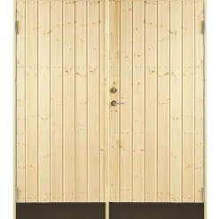 Varaston ovi Jabo 10° suora paneeli 150x190cm sis. 2kpl ovisalvat