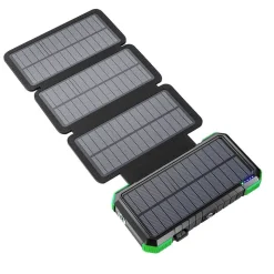 Varavirtalähde aurinkopaneelilla Blavor Solar 4 aurinkokennoa 3,7V 20 Ah