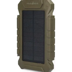 Varavirtalähde aurinkopaneelilla Nedis WCPBK80GN, 8000mAh