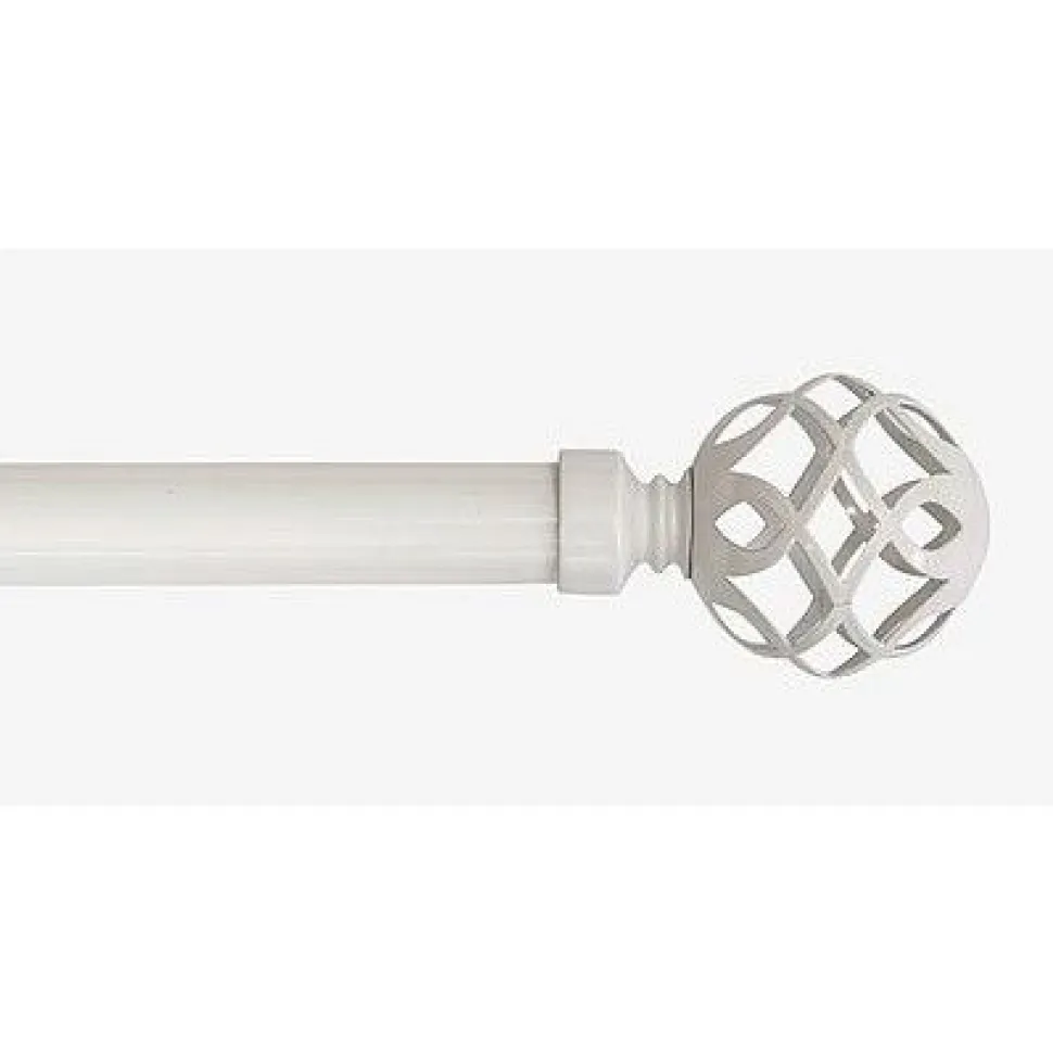 Verhotanko Hasta Smilla Ø25/28 mm 130-240 cm valkoinen