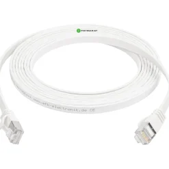 Verkkokaapeli Pistesarjat Cat6a U/FTP Latta, valkoinen, eri pituuksia