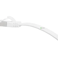 Verkkokaapeli Pistesarjat Cat6a U/FTP Latta, valkoinen, eri pituuksia