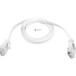 Verkkokaapeli Pistesarjat Cat6a U/UTP Latta, valkoinen, eri pituuksia