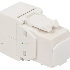 Verkkoliitin Pistesarjat Cat6 RJ45 UTP Keystone, valkoinen