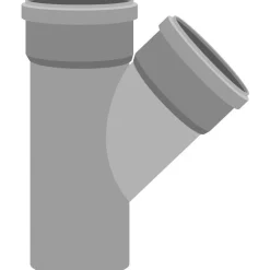Viemärin haarayhde Meltex HT Ø75/75 mm 45°