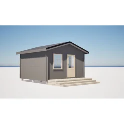 Vierasmaja LP Garden V-L, 16m², harjakatto
