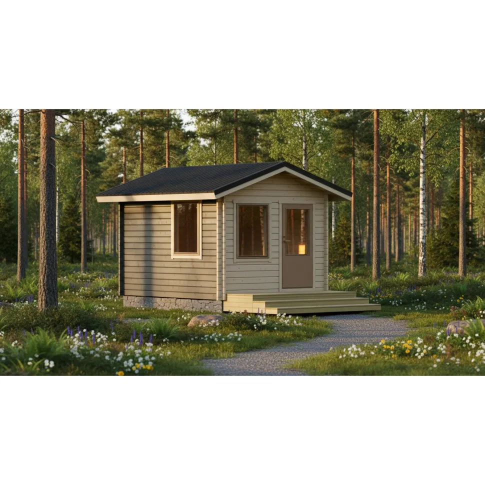 Vierasmaja LP Garden V-M, 10m², harjakatto
