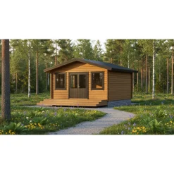 Vierasmaja LP Garden V-XL, 20m², harjakatto