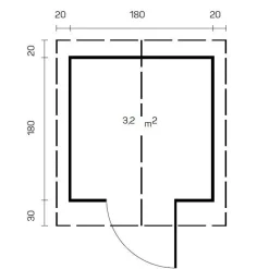 Vierasmaja Tene Betty, 3.2m²