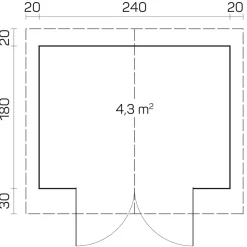 Vierasmaja Tene Carol, 4.1m²