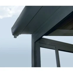Viherhuone Palram-Canopia SanRemo Veranda, 12.8m², 3x4.25ft, harmaa