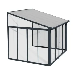 Viherhuone Palram-Canopia SanRemo Veranda, 9.2m², 3x3.05ft, harmaa