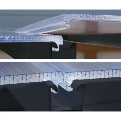 Viherhuone Palram-Canopia SanRemo Veranda, 16.3m², 3x5.46ft, harmaa