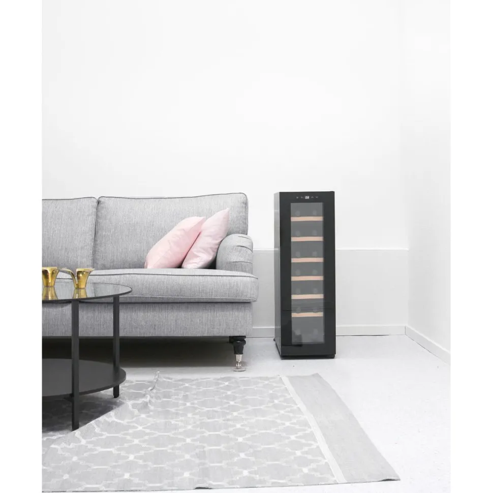 Viinikaappi Cavin Northern Collection 14, 27.3cm, 1 lämpötila-alue, vapaasti seisova, musta