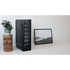 Viinikaappi Cavin Northern Collection 14, 27.3cm, 1 lämpötila-alue, vapaasti seisova, musta