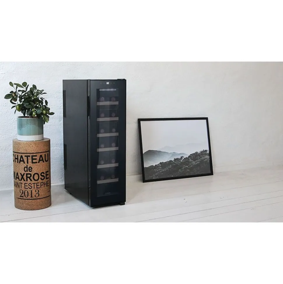 Viinikaappi Cavin Northern Collection 14, 27.3cm, 1 lämpötila-alue, vapaasti seisova, musta