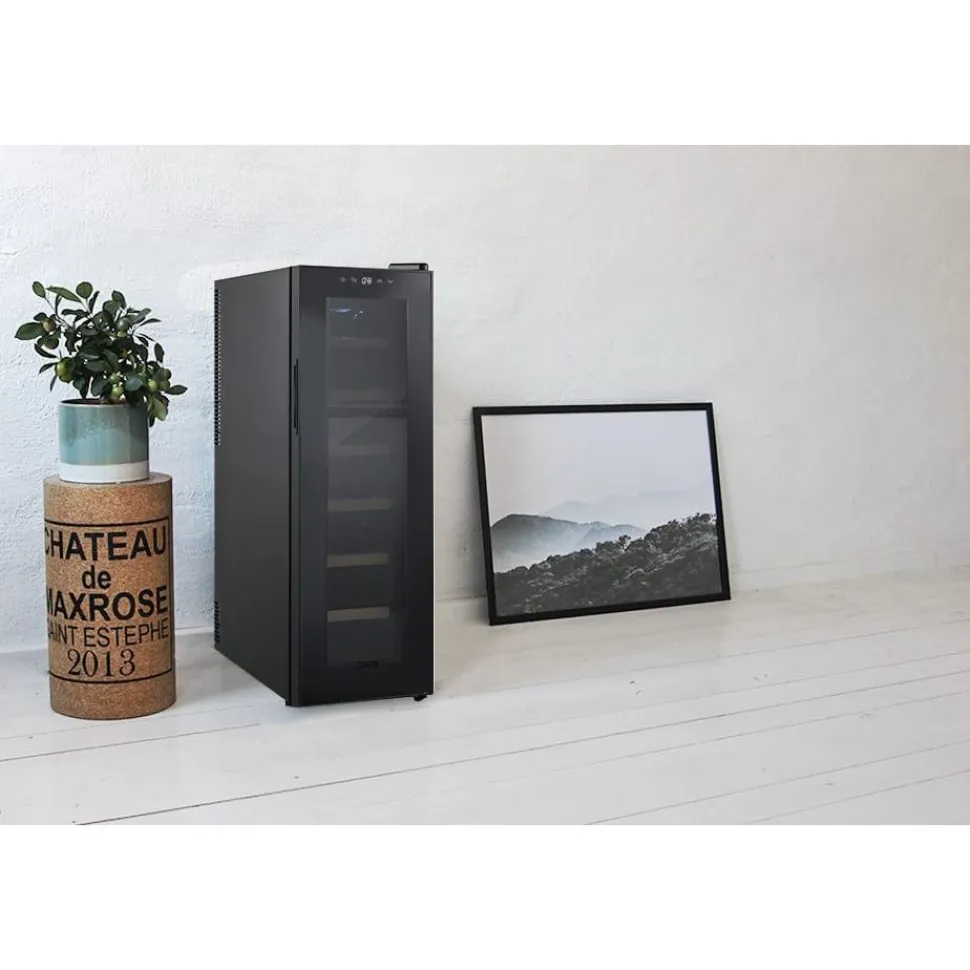 Viinikaappi Cavin Northern Collection 14, 27.3cm, 1 lämpötila-alue, vapaasti seisova, musta