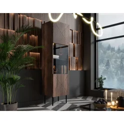 Vitriinikaappi ART DECO, ruskea (2371)