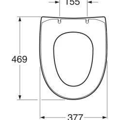 WC-istuimen kansi Nautic, vakiokansi, valkoinen