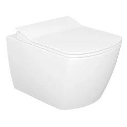 WC-istuin Creavit Elegant Rim-Off seinämalli valkoinen soft-close kansi