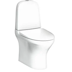 WC-istuin Gustavsberg Estetic, piilotettu S/P-lukko, Hygienic Flush, kaksoishuuhtelu, Soft Close -kannella, C+ liimakiinnitys, mattavalkoinen
