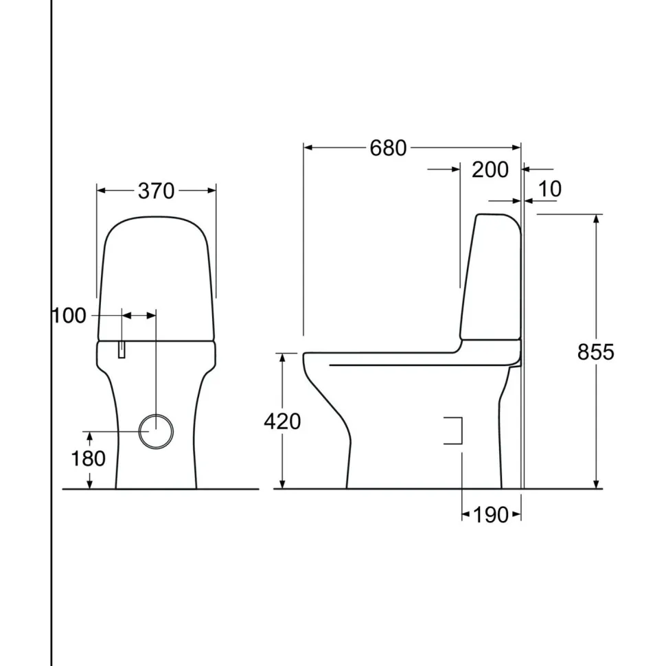 WC-istuin Gustavsberg Estetic, piilotettu S/P-lukko, Hygienic Flush, kaksoishuuhtelu, Soft Close -kannella, C+ liimakiinnitys, mattavalkoinen