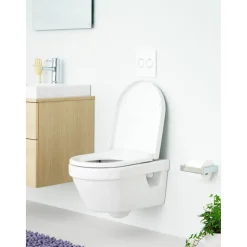 WC-istuin Gustavsberg 5G84 Hygienic Flush seinään asennettava Soft close -kannella