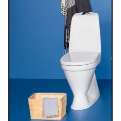 WC-istuin Gustavsberg Nautic 1546, korkea malli, S-lukko, valkoinen