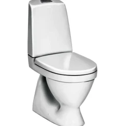 WC-istuin Gustavsberg Nautic 1500 Hygienic Flush kaksoishuuhtelu 4/2,5 l S-lukko avoin huuhtelukaulus soft closing kansi
