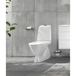 WC-istuin Gustavsberg Nautic 1500 Hygienic Flush kaksoishuuhtelu piilo S-Lukko + istuinkansi Nautic 9M24