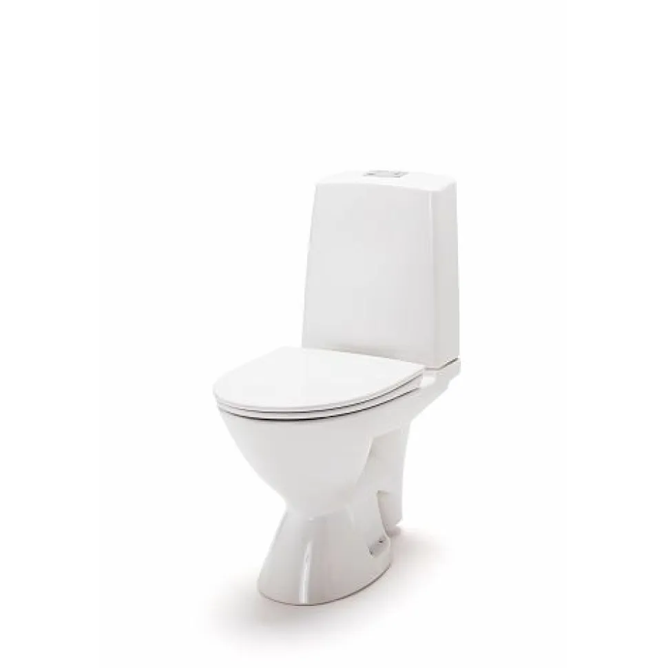 WC-istuin Ido Glow 63 kanneton kiinnitysrei'illä 2-huuhtelu poistoputki oikealle