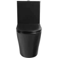 WC-istuin Interia Pako Rimless soft-close -kannella kaksoishuuhtelu, mattamusta