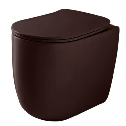 WC-istuin Kerasan Nolita 5318 Rimless S/P-lukko lattiamalli matta eri värejä