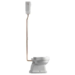 WC-istuin Kerasan Retro 1 P-lukko keraamisella yläsäiliöllä pronssi