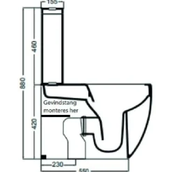 WC-istuin Lavabo Glomp, huuhtelukaulukseton, matta, eri värejä