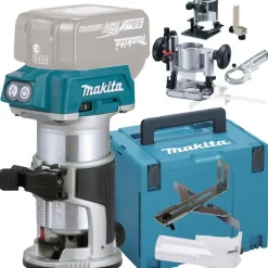 Yläjyrsin Makita LXT DRT50ZJX5 tarvikkein 18V ilman akkua + Makpac